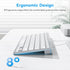 OMOTON Wired Keyboard for Mac with Dual Interface, Comfortable Typing Angle & Stable Connection, Compatible with MacBook, iMac, Mac Mini, PC-White...